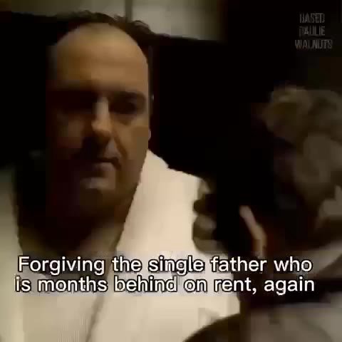 Forgiving the single father wi is months behind on rent, again Le. EO Sincls tener Wino ae — lomnent> again Collecting therrent that is mother of 3 bi-racial,children Forgiving the¥sinaleptather who i