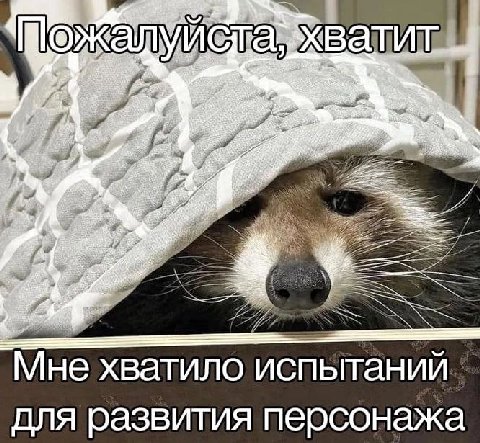ONK И атит a as Мне хватило испытаний для развития персонажа