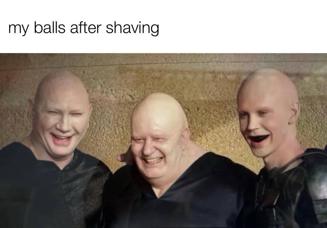 my balls after shaving