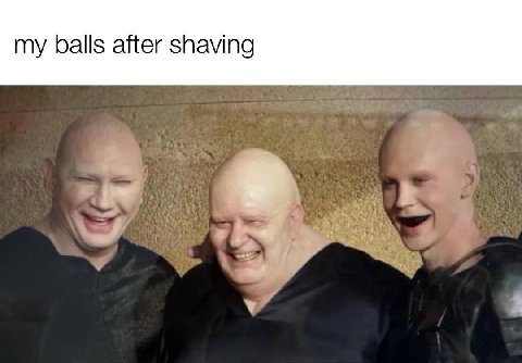 my balls after shaving