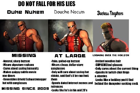 МОТ FALL FOR HIS LIES Минет Douche Nocum #7. MISSING AT LARGE LOOMING OVER THE HORIZON Natural, sharp buzzcut -Fake, gelled-up buzzcut Instant noodles hair -Wears signature raybans -Wears cheap, dolla