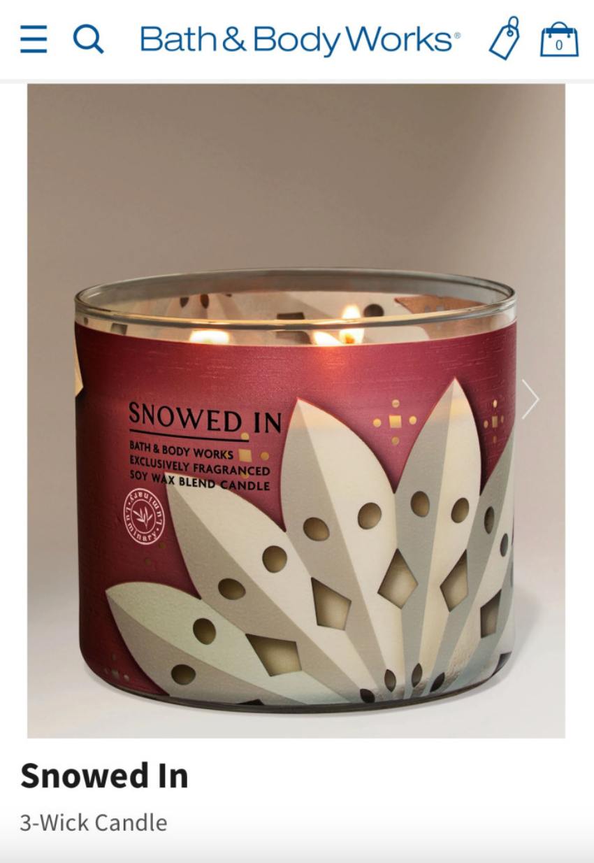 Snowed In 3-Wick Candle