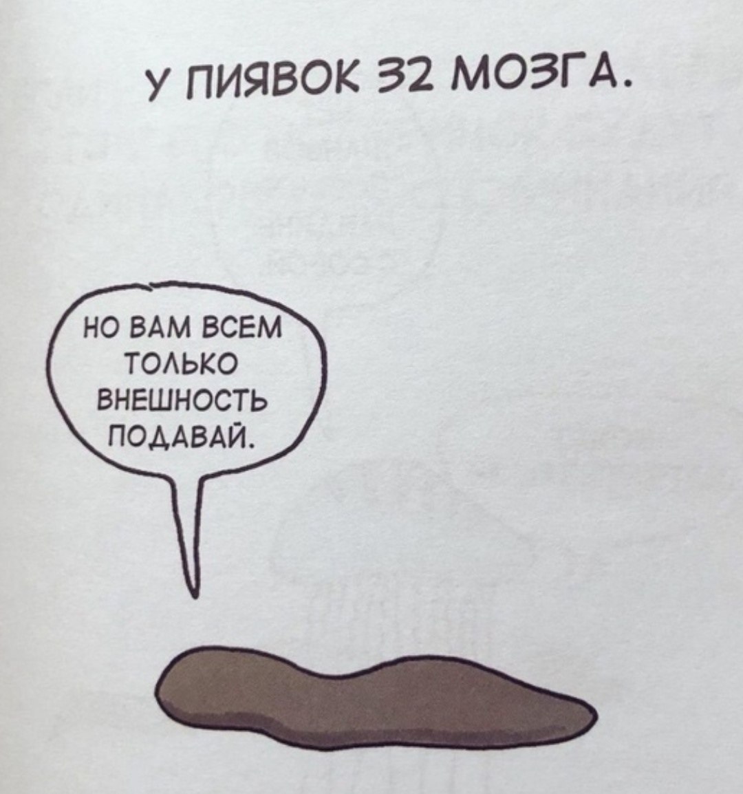 у ПИЯВОК 32 МОЗГА НО ВАМ ВСЕМ ТОЛЬКО ВНЕШНОСТЬ ПОДАВАЙ.