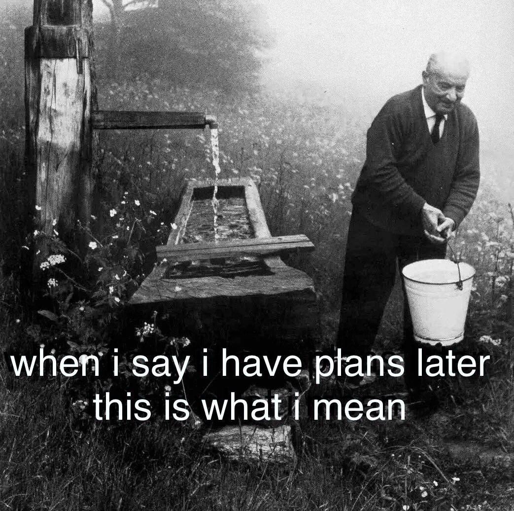when i say i have plans later 1 теап is what