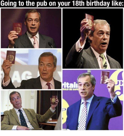 Going to the pub on your birthday like