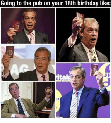 Going to the pub on your birthday like
