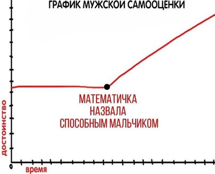 ГРАФИК МУЖСКОИ САМООЦЕНКИ МАТЕМАТИЧКА НАЗВАЛА СПОСОБНЫМ МАЛЬЧИКОМ 5 время