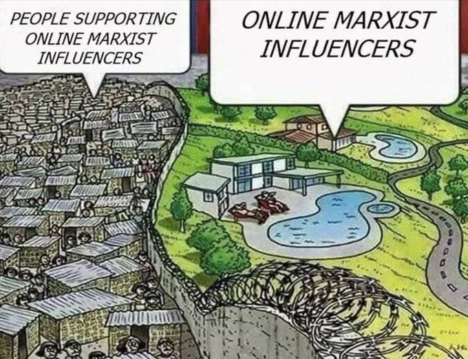 PEOPLE SUPPORTING ONLINE MARXTST ONLINE MARXIST INFLUENCERS UENCERS #1 Я!