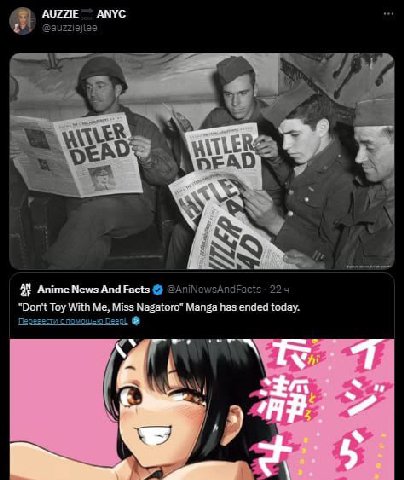 "a 29 7 Anime News And Facts @AniNewsAndFacts 22 “Don't Toy With Me, Miss Manga has ended today. Перезести с