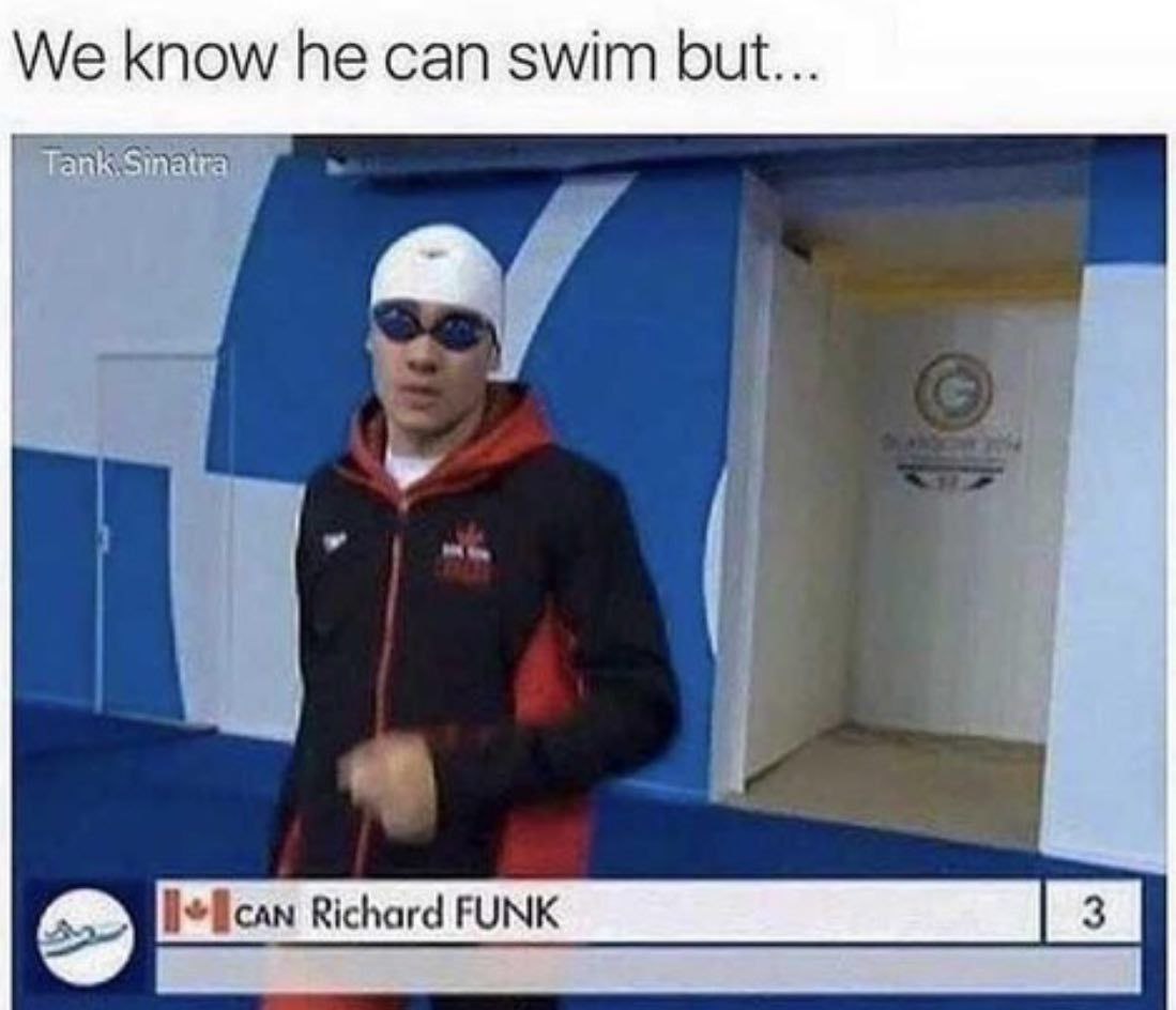 We know can swim but... Richard FUNK