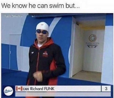 We know can swim but... Richard FUNK