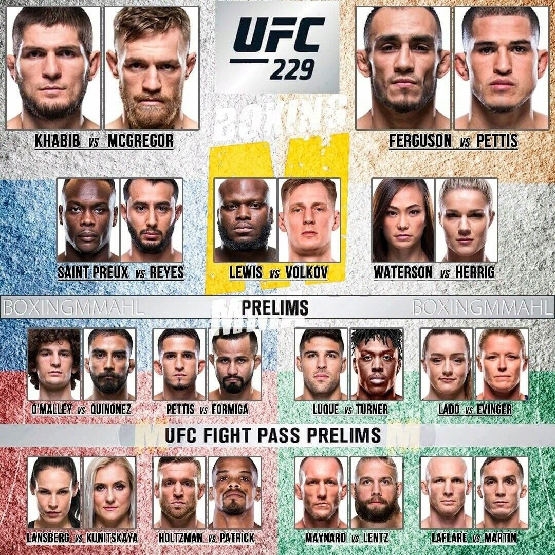 KHABI MCGREGOR FERGUSO LEWIS VOLKOV WATERSON и5 RRI АЛАЛА PRELIMS 4 INONE: 1$ и UFC FIGHT PASS PRELIMS я A