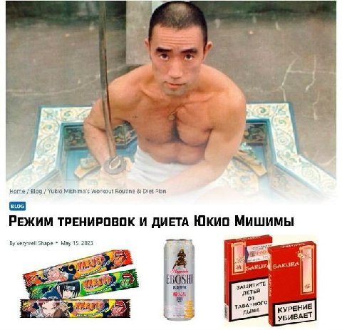 i of 7 а Home Blog Yukio Workout Routine Diet Plan РЕЖИМ ТРЕНИРОВОК И ДИЕТА Юкио МИШИМЫ Verywell Shape May 15, 2023 fre ЗАЩИТИТЕ детей AN ТАБАЧНОГО НИЕ
