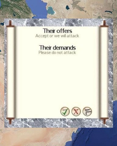 Their offers Accept or we wil attack Their demands Please not attack “a AS