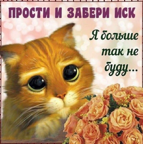 ПРОСТИ И ЗАБЕРИ ИСК A больше так не