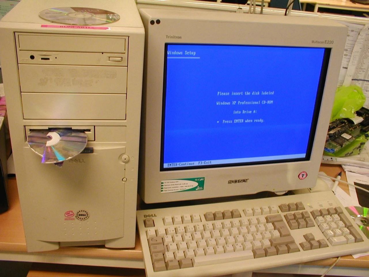 Windows Setup Please insert the disk labeled Windows Professions! into Drive A Press ENTER when ready.