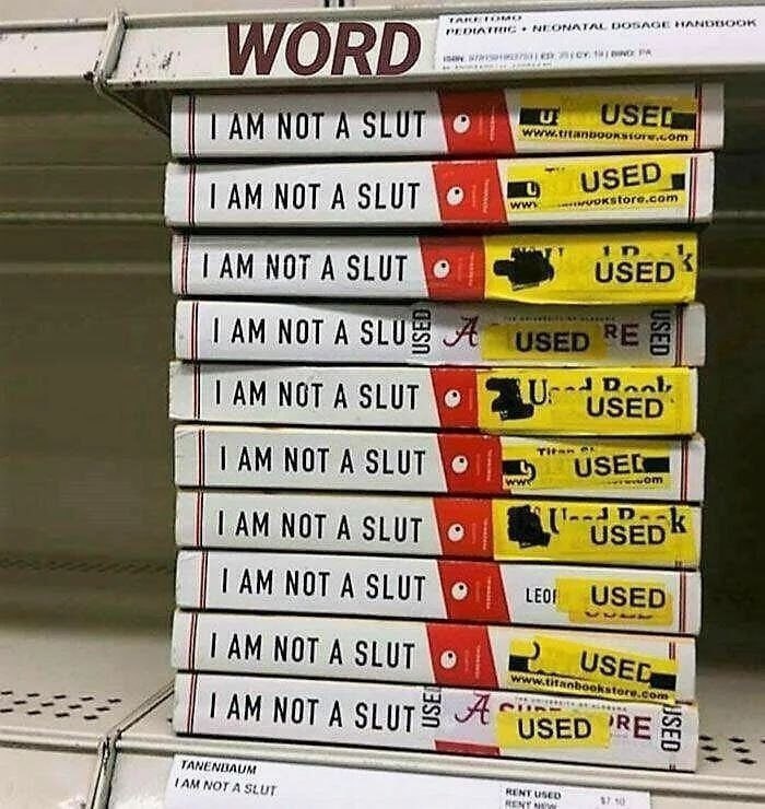 i a USED» NO SLUT NOT A 5105 USED Titer ГАМ NOT A SLUTS 4% USED