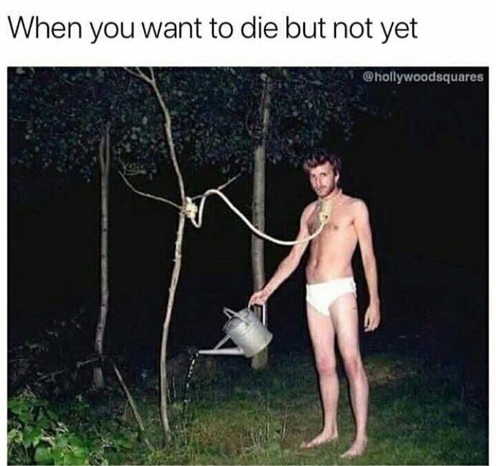 When you want to die but not yet
