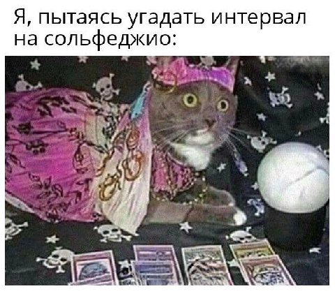 Я, пытаясь угадать интервал на сольфеджио: 4