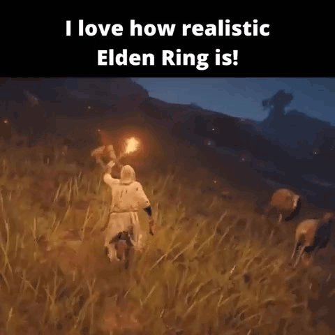 love how realistic Elden Ring is!