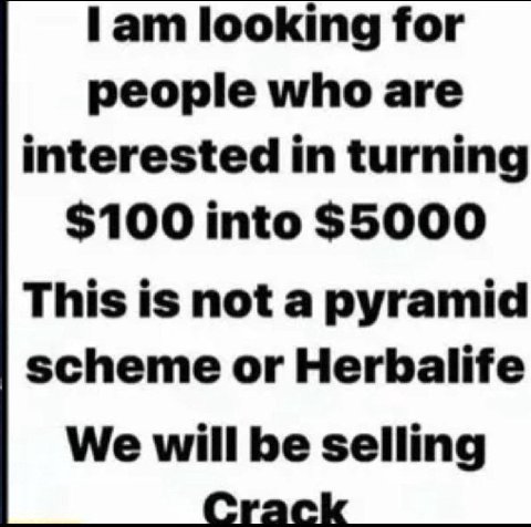 looking for реоре мто аге interested turning $100 into $5000 This is not a pyramid scheme or Herbalife We will be selling