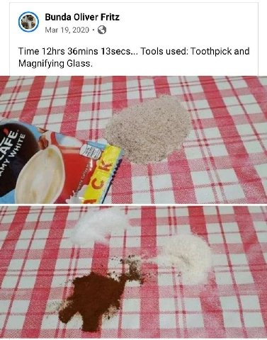 Bunda Oliver Fritz Маг 19, 2020: Time 12hrs 36mins 13secs... Tools used: Toothpick and Magnifying Glass.