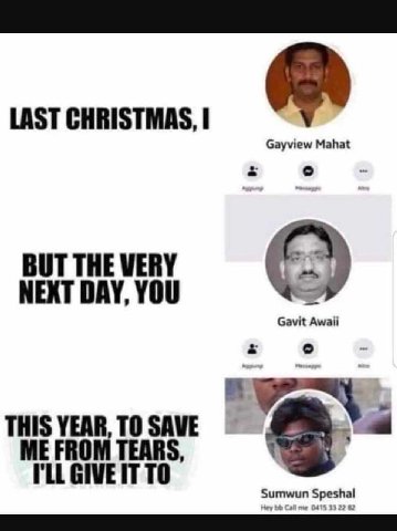 LAST CHRISTMAS, BUT THE VERY NEXT DAY, YOU THIS YEAR, TOSAVE ME FROM TEARS, GIVE то Sumwun Speshal