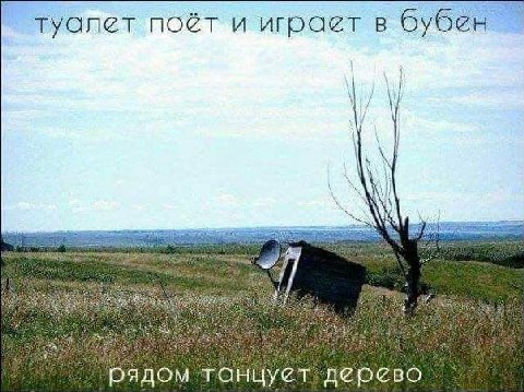 туалет поёт и играет в бубен of Age 7 Рядом танцует дерево