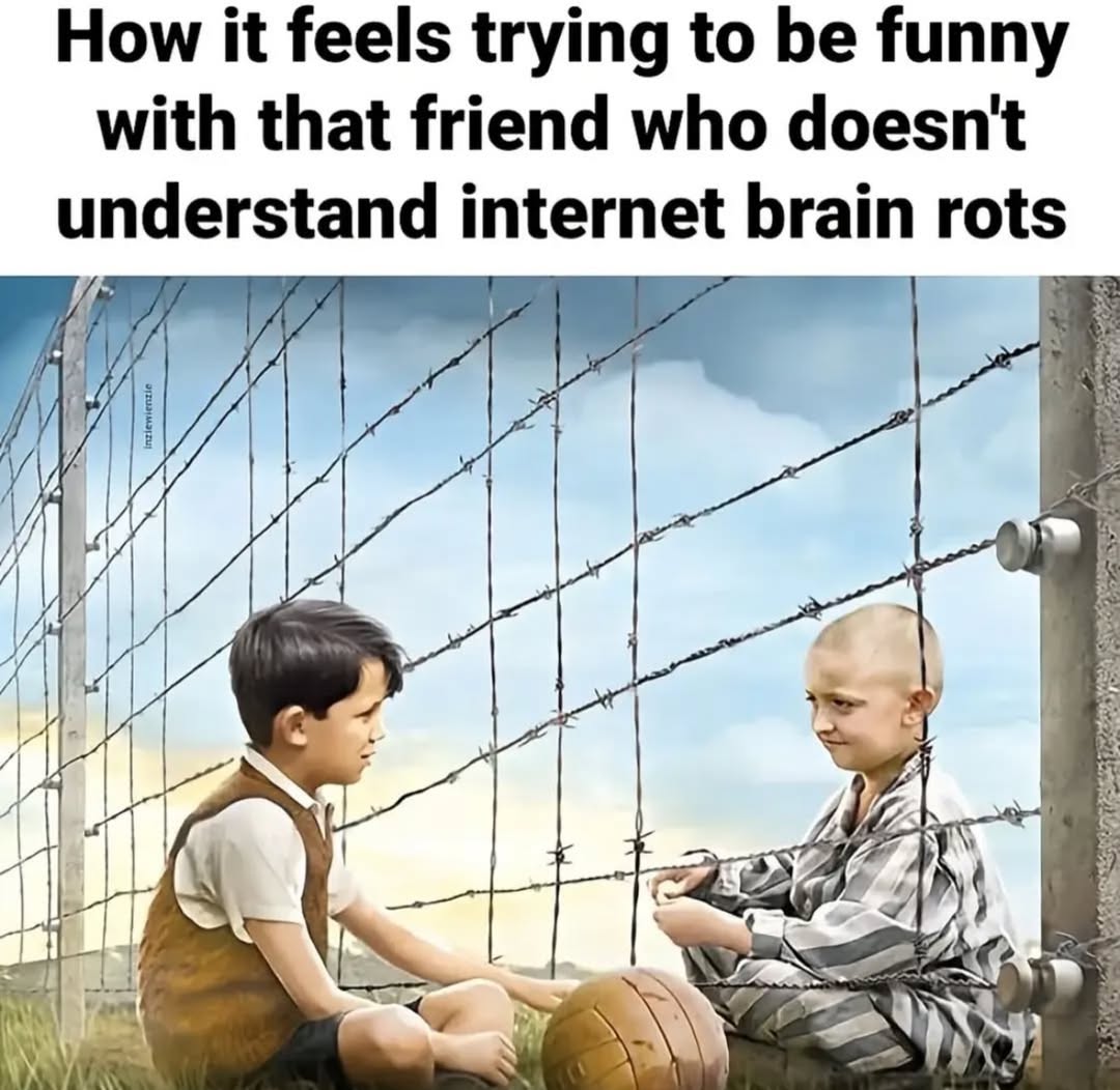 How it feels trying to be funny with that friend who understand internet brain rots