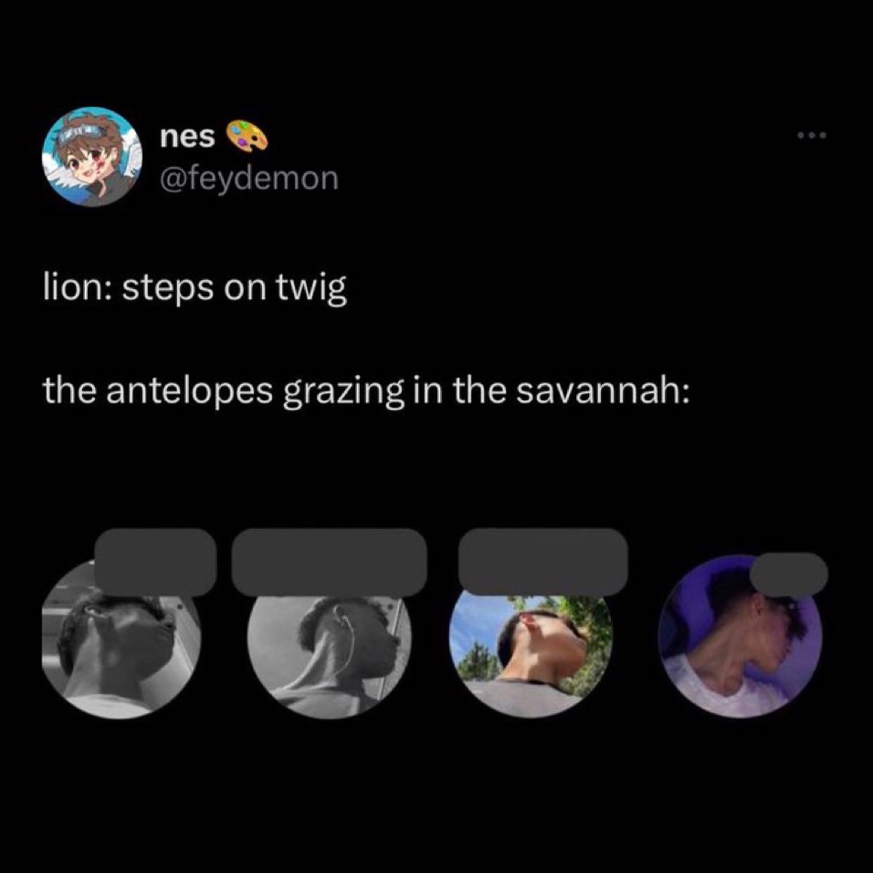 4 nes Поп: steps twig the antelopes grazing in the savannah