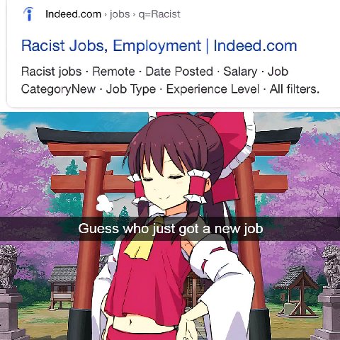 Indeed.com jobs q=Racist Racist Jobs, Employment Indeed.com Racist jobs Remote Date Posted Salary Job CategoryNew Job Туре Experience Level All filters. А Guess whojust got a new job у