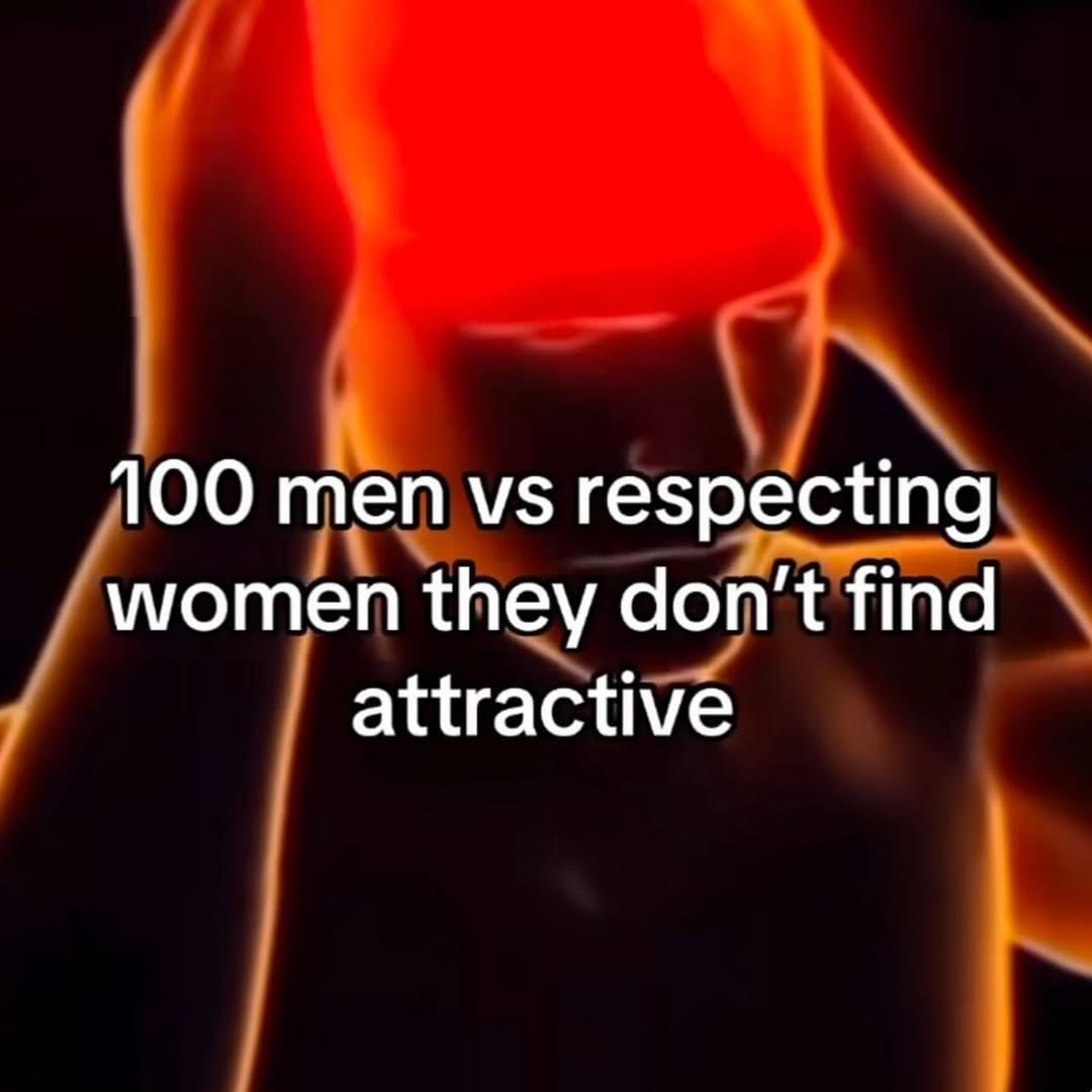 100 men respecting women they don't find attractive