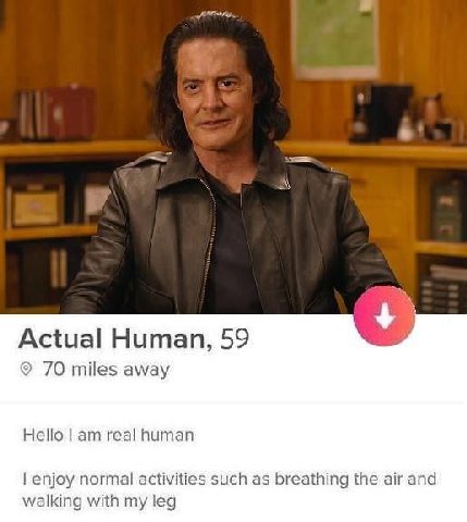 Actual Human, 59 4 70 miles away Hello real human enjoy normal activities such as breathing the air and walking with my leg