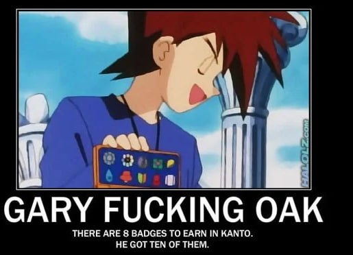 9 3 THERE ARE BADGES TO EARN IN KANTO. НЕ GOT ТЕМ OF ТНЕМ.