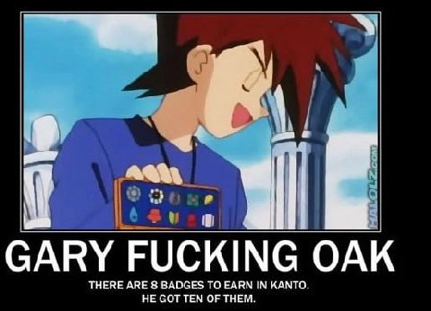 9 3 THERE ARE BADGES TO EARN IN KANTO. НЕ GOT ТЕМ OF ТНЕМ.