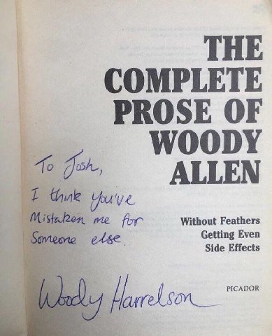 THE COMPLETE PROSE OF WOODY To ALLEN in Without Feathers me for Getting Even Side Effects