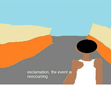 exclamation, the event is reoccurring