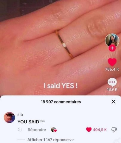 786,4 К YES! 18,9 К 18907 commentaires sib 3 YOU SAID Répondre Afficher 1167 réponses