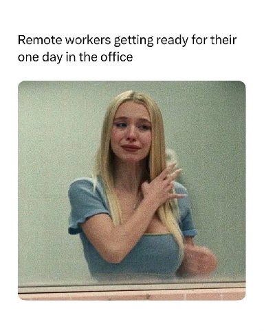 Remote workers getting ready for their one day in the office