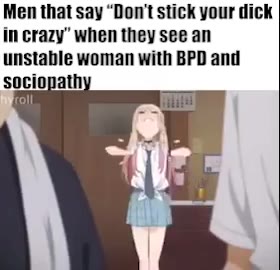 unstable woman with BPD and