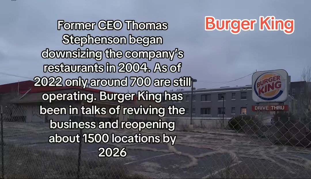 Former CEO Thomas Stephenson began downsizing the company’s restaurants in 2004. As of 2022 only around 700 are still operating. Burger King has been in talks of reviving the business and reopening ab