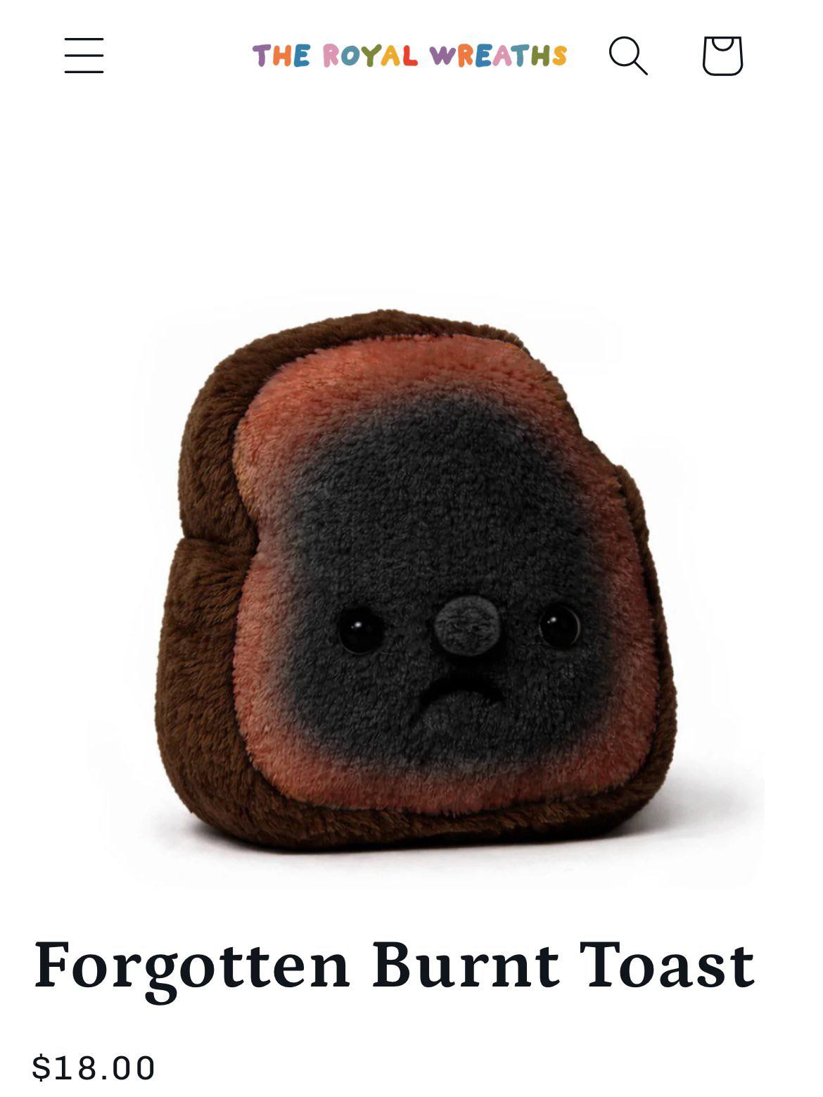 THE ROYAL WREATH Forgotten Burnt Toast $18.00