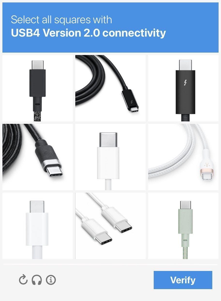 Select squares with USB4 Version 2.0 connectivity