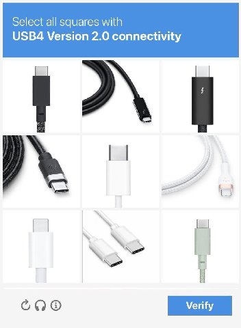 Select squares with USB4 Version 2.0 connectivity
