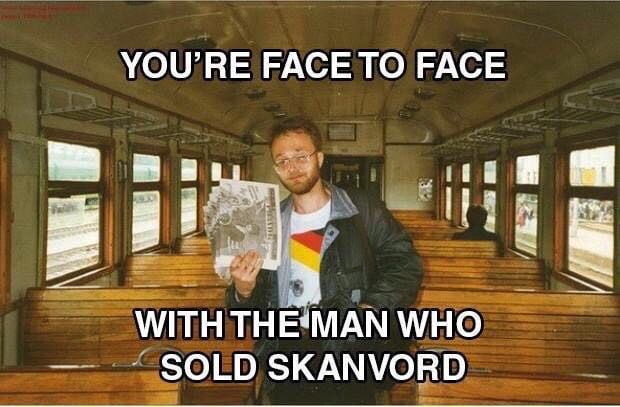 YOU'RE FACE ТО FACE WITH WHO SKANVORD