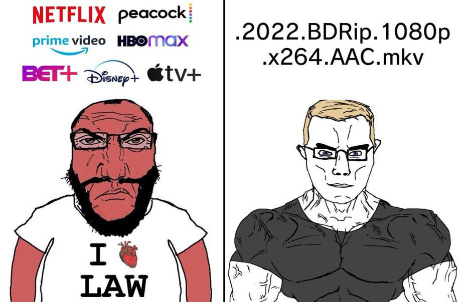 NETFLIX peacock: prime video HBOMax .x264.AAC.mkv BET+ 1% LAW Jit