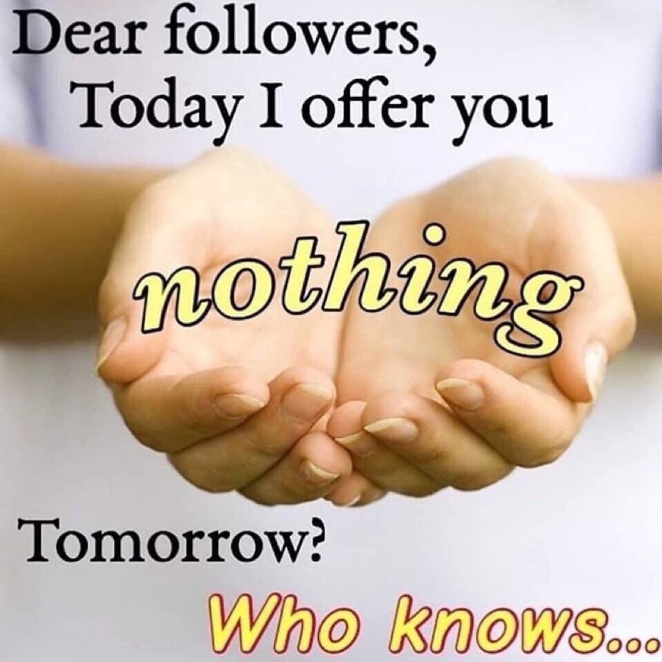 ear followers, Today I offer you Tomorrow?