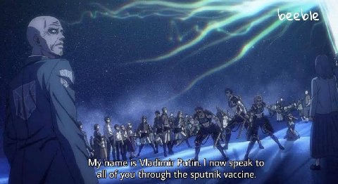 8 My name is \Лади now speak to you through the sputnik vaccine