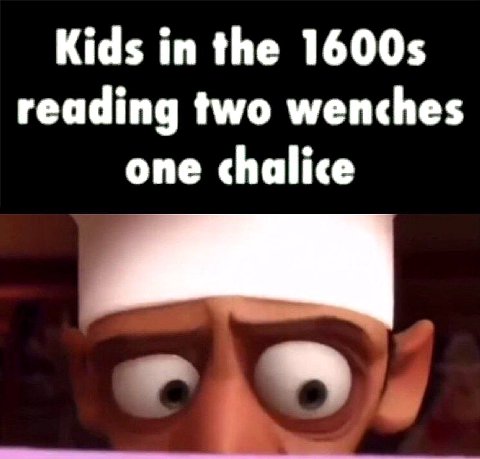 Kids in the reading two wenches one chalice