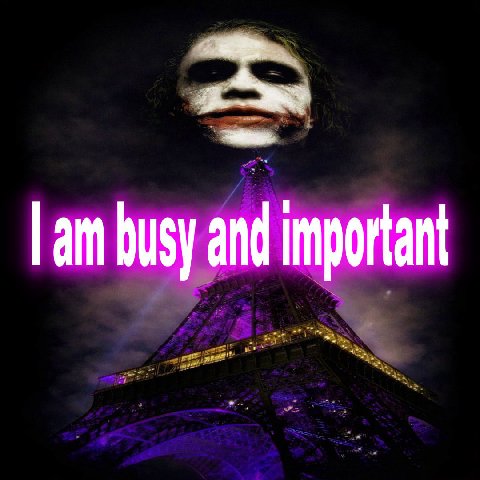 busy and important
